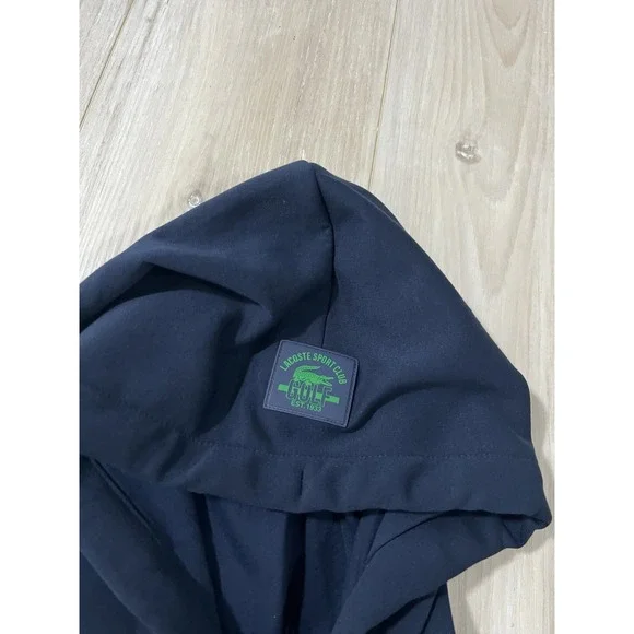 LACOSTE Recycled Fabric Golf Sweatshirt Men's Size US 2XL Navy Blue